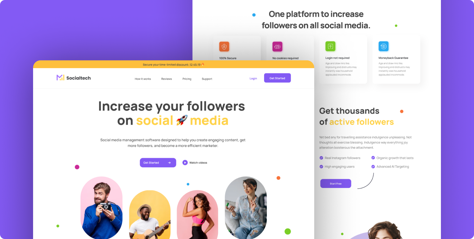 SocialTech Saas Website